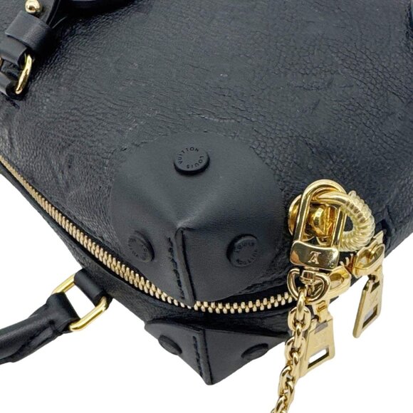 Louis Vuitton Petite Malle Souple Monogram Empreinte Shoulder Bag Black - Picture 5 of 13